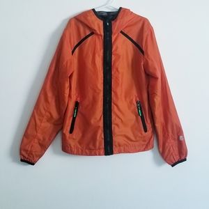 2/$20  Champion Orange Lightweight Windbreaker Jacket Size S (6-7)